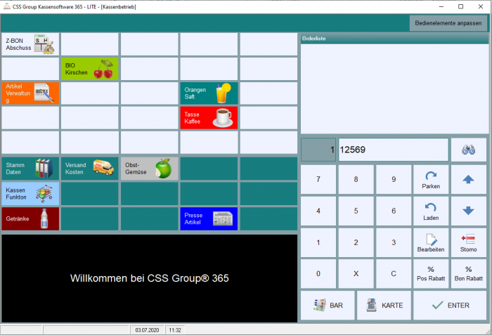 CSS Group Kassensoftware 365 Auftrag PLUS CSS Group Kassensoftware 365 Auftrag PLUS